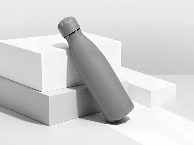 Вакуумная термобутылка "Vacuum bottle C1", soft touch, 500 мл, серый