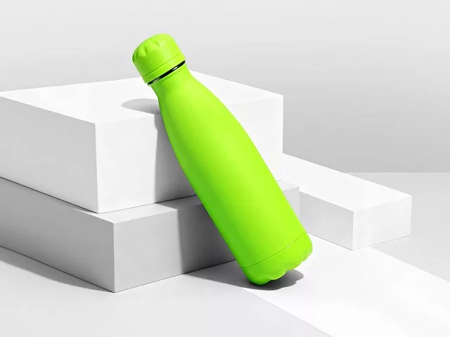 Вакуумная термобутылка "Vacuum bottle C1", soft touch, 500 мл, зеленое яблоко