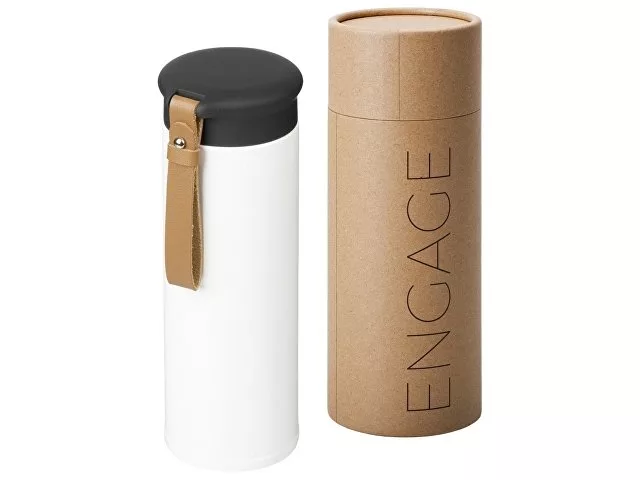 Вакуумный термос «Engage», 450 мл, тубус, белый