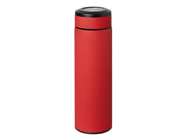 Вакуумный термос "Vacuum Flask C1", soft touch, 420мл, красный