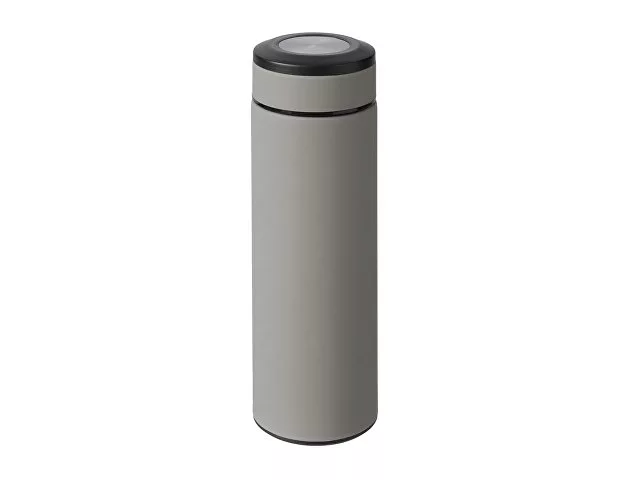 Вакуумный термос "Vacuum Flask C1", soft touch, 420мл, серый