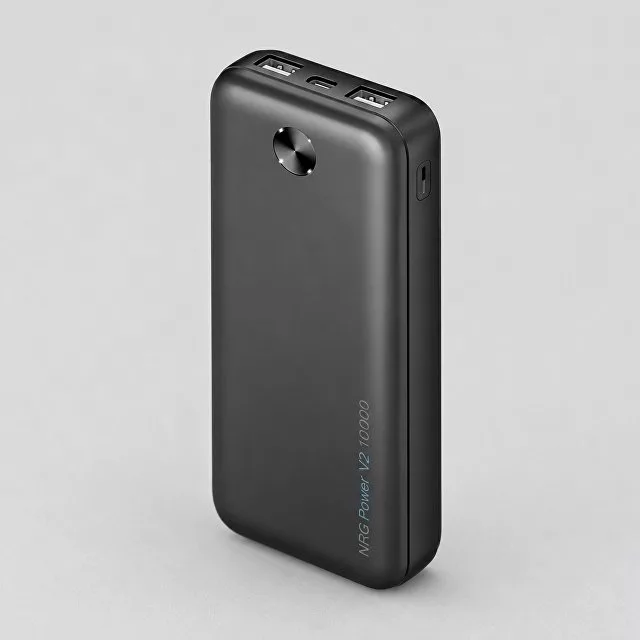 Внешний АКБ NRG Power V2 10000 мА-ч, 2A, 2xUSB, черный, Deppa