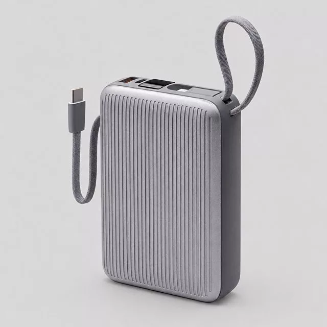 Внешний АКБ NRG Turbo Cable 20000 mAh, 22,5Вт, графит, Deppa