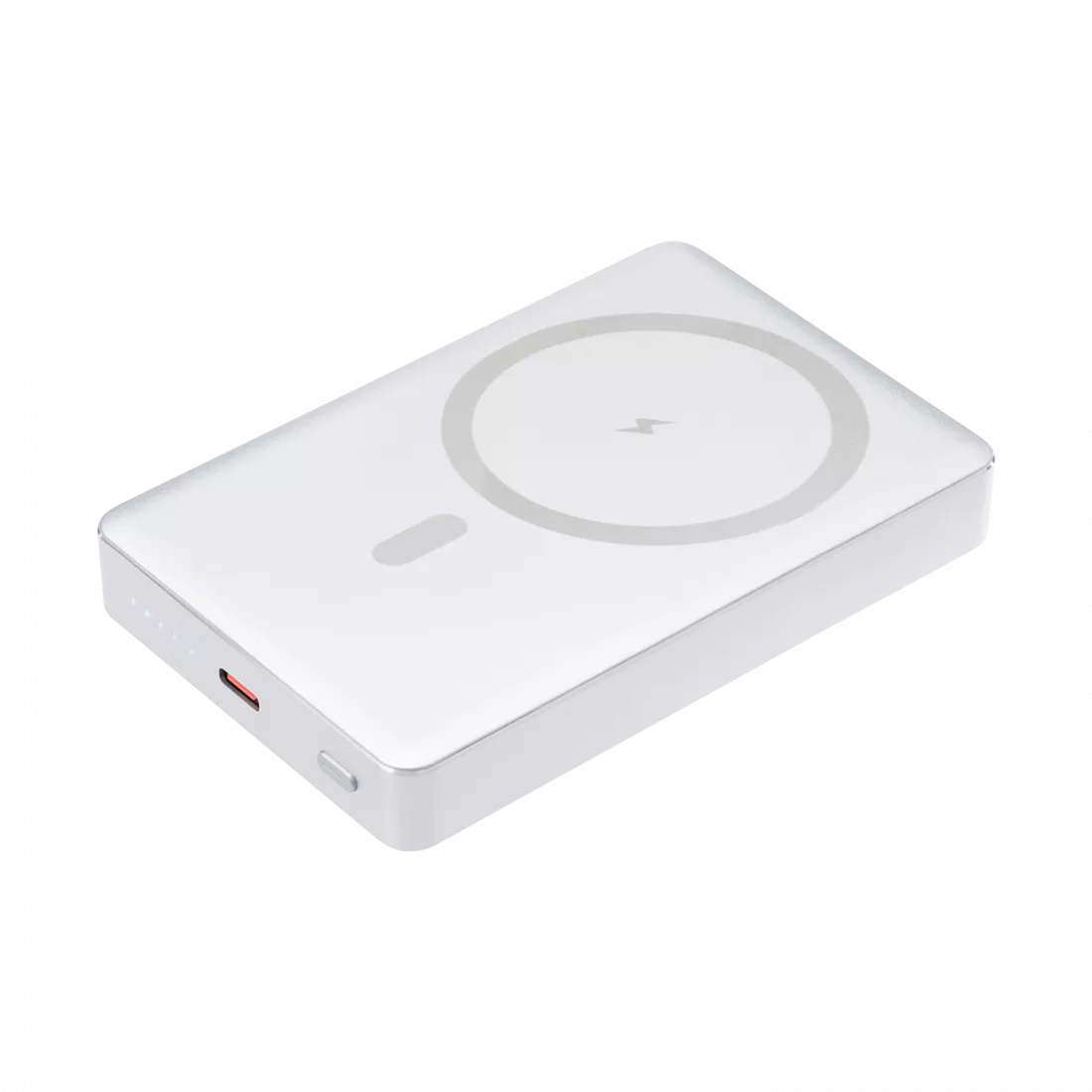 Внешний аккумулятор Атлантис Плюс PD (Atlantis PD Plus) 10000mAh с функцией беспроводной зарядки 15W, серебряный