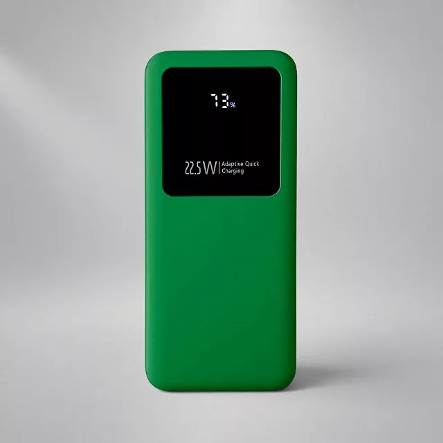 Внешний аккумулятор Kris soft touch, 10000mAh (Зелёный)