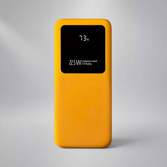 Внешний аккумулятор Kris soft touch, 10000mAh (Жёлтый)