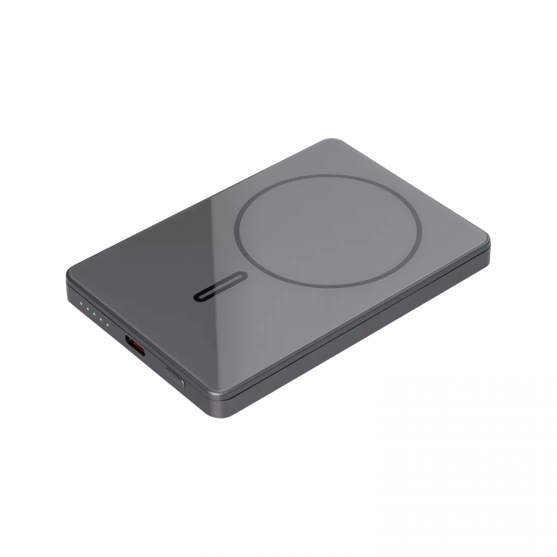 Внешний аккумулятор Оникс PD (Onyx PD) 5000mAh с функцией беспроводной зарядки 15W, серый