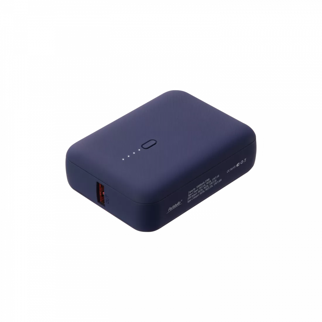 Внешний аккумулятор с функцией быстрой зарядки Формула (Formula) 10000 mAh, синий