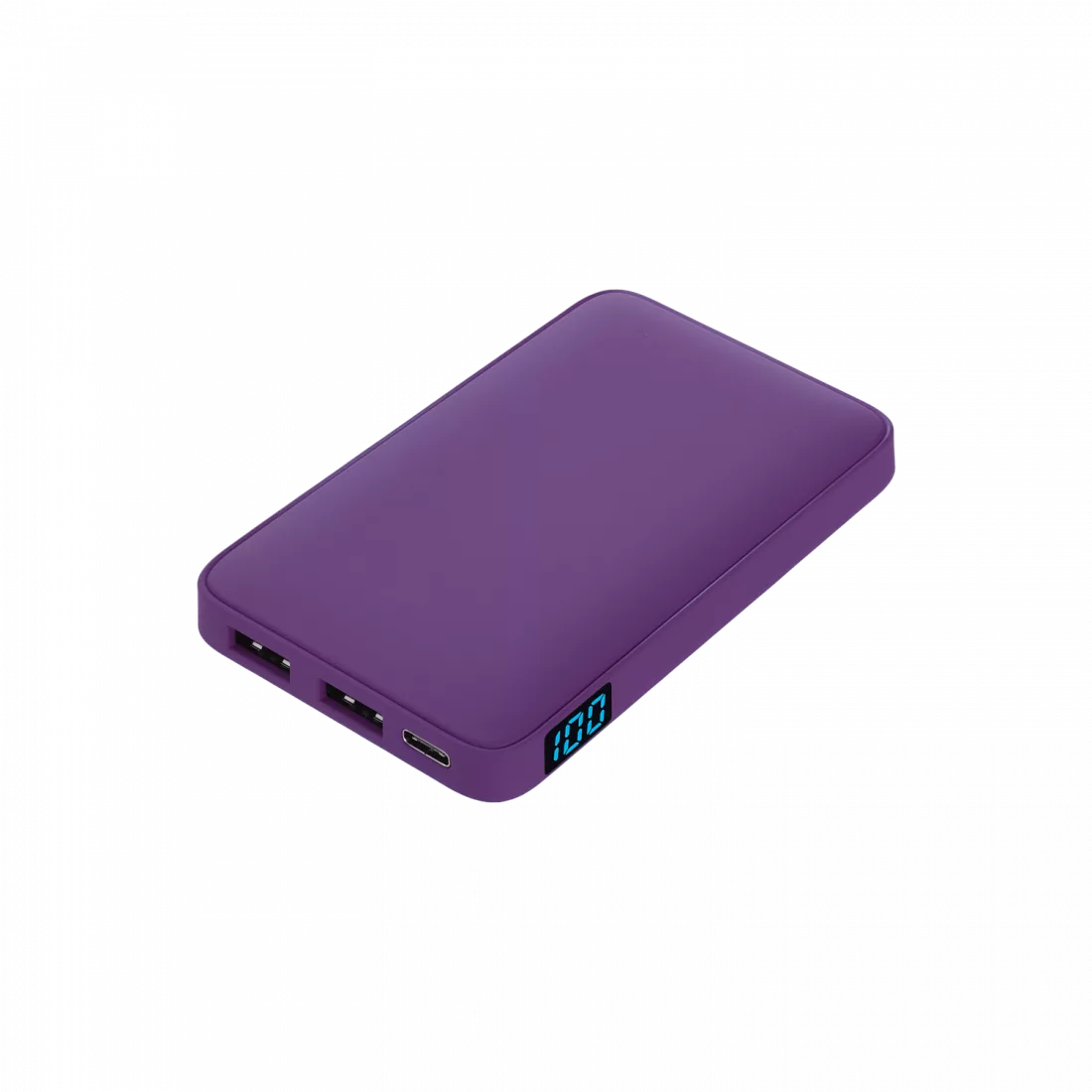 Внешний аккумулятор с подсветкой Анкор (Ancor) 5000 mAh, фиолетовый