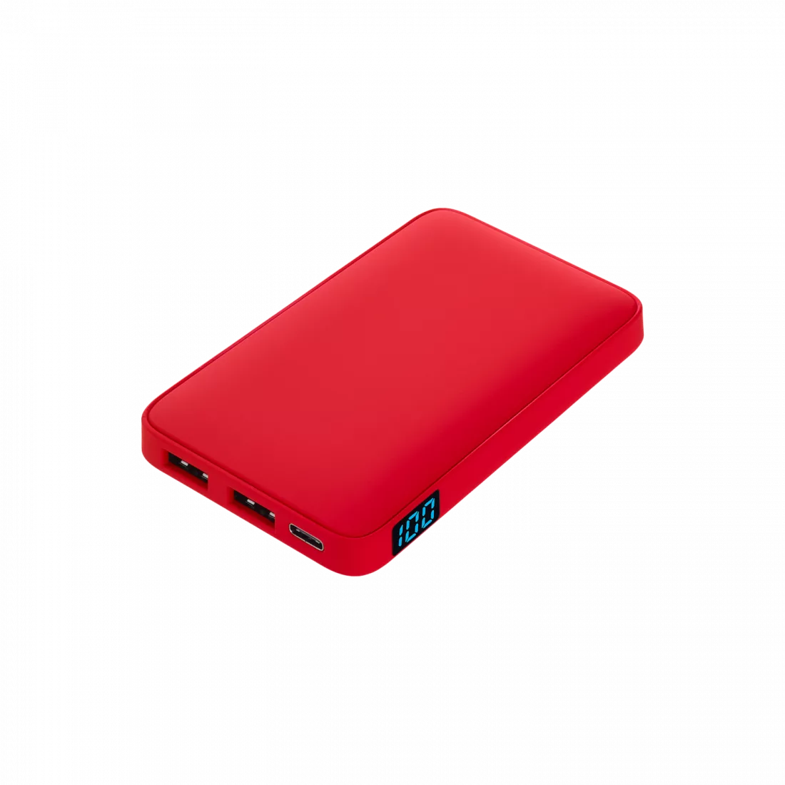 Внешний аккумулятор с подсветкой Анкор (Ancor) 5000 mAh, красный