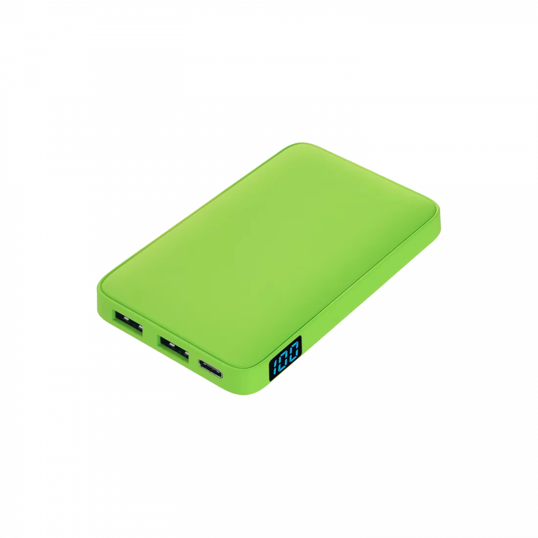 Внешний аккумулятор с подсветкой Анкор (Ancor) 5000 mAh, салатовый
