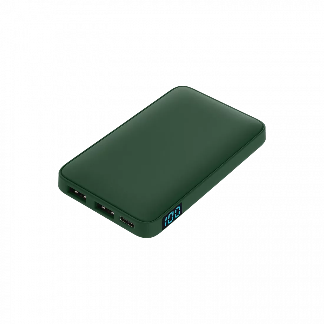 Внешний аккумулятор с подсветкой Анкор (Ancor) 5000 mAh, зеленый