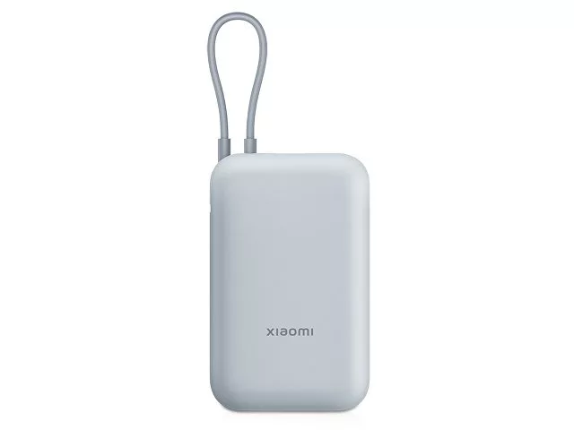 Внешний аккумулятор со встроенным кабелем Mi Power Bank 10000mAh (Integrated Cable) Ice Blue GL