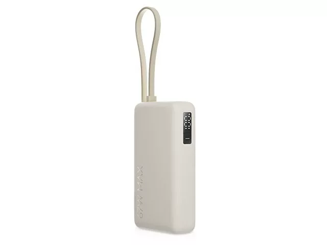 Внешний аккумулятор со встроенным кабелем Xiaomi 67W Power Bank 10000 (Integrated Cable) Tan