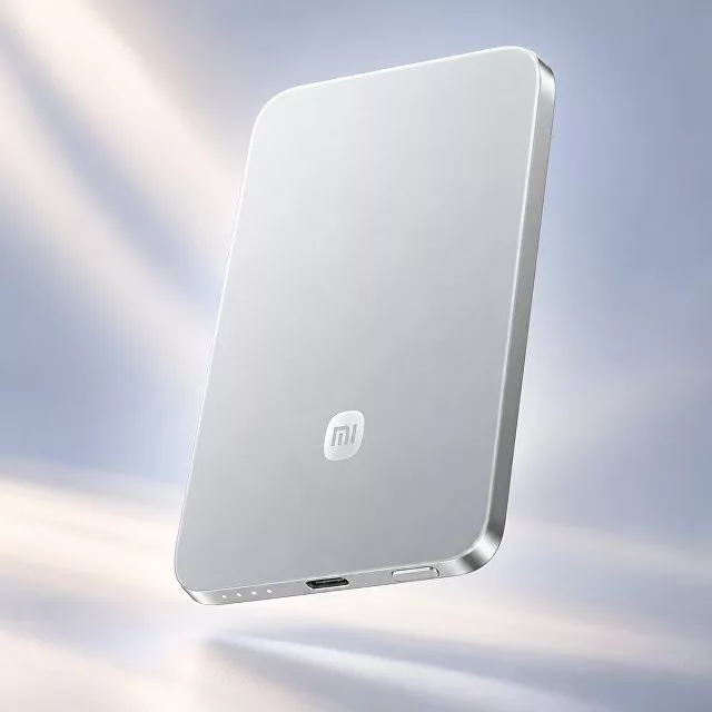Внешний аккумулятор UltraThin Magnetic Power Bank 5000 15 Вт, c CCC сертификацией, серебристый