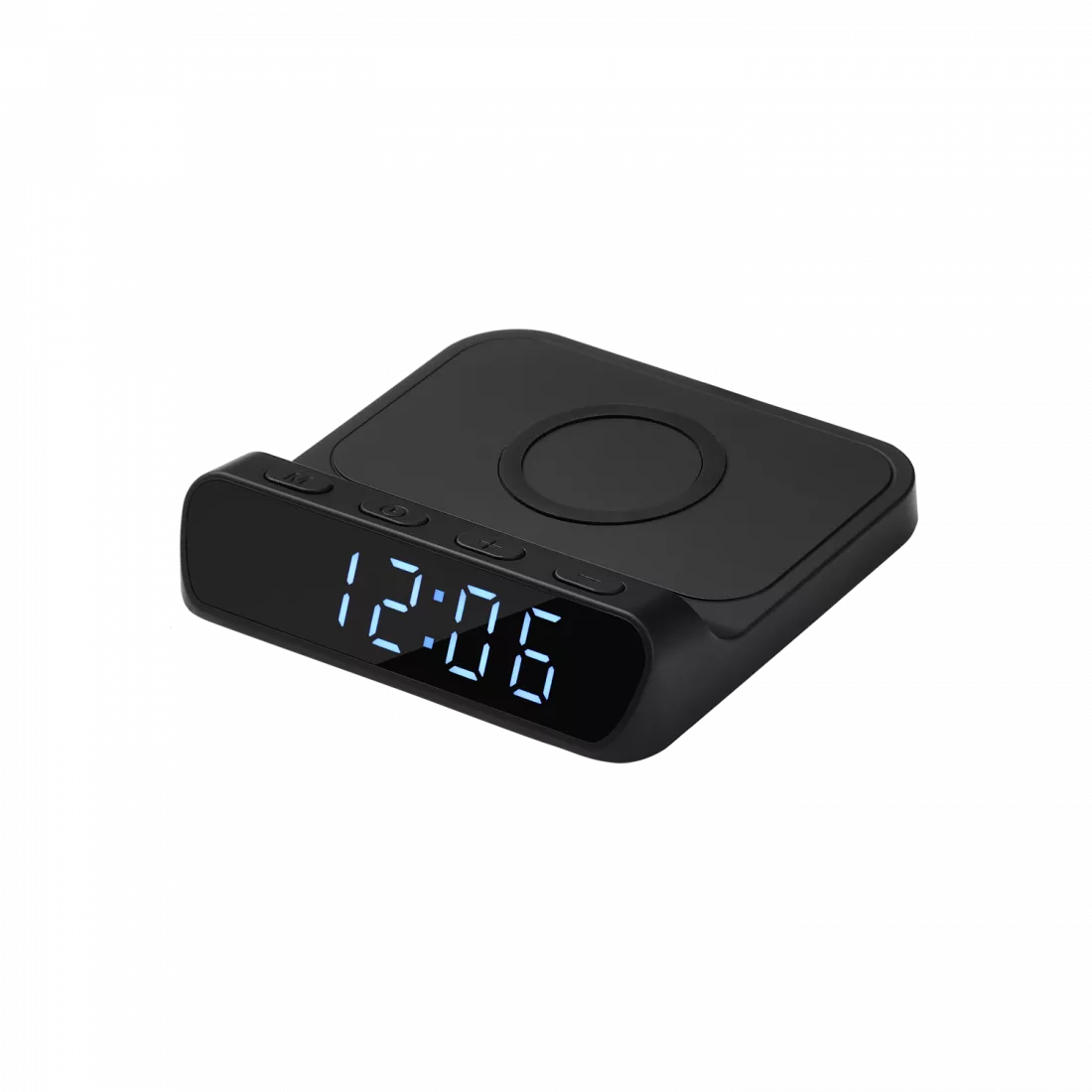 Зарядная станция с часами 15W Ригель (Rigel), черная