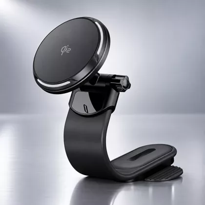 Автомобильный держатель MageSafe QI2 Flex, черный, Deppa, фото 1