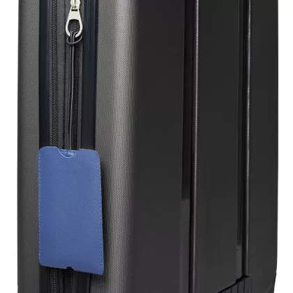 Багажная бирка из искуственной кожи, на резинке "AirMark", синий, фото 6