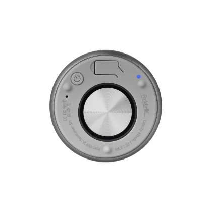 Беспроводная колонка Пэшн (Passion) 80dB 600 mAh (Bluetooth 5.0), серебряная, фото 4