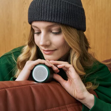Беспроводная колонка Пэшн (Passion) 80dB 600 mAh (Bluetooth 5.0), зеленая, фото 9