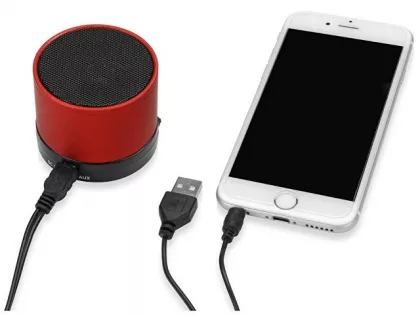 Беспроводная колонка "Ring" с функцией Bluetooth, красный, фото 3