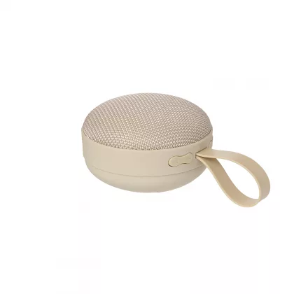 Беспроводная колонка Сэнд (Sand) 900 mAh, бежевая, фото 5