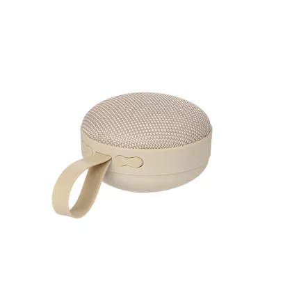 Беспроводная колонка Сэнд (Sand) 900 mAh, бежевая, фото 6