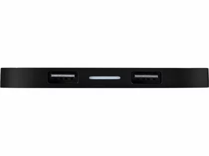 Беспроводная зарядка «Tile» с 2 USB-A, 5 Вт, черный, фото 6