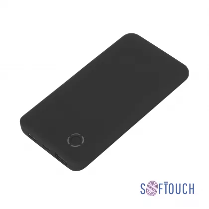 Беспроводное зарядное устройство "Fast SOFTTOUCH", 6000 mAh, черный, фото 1