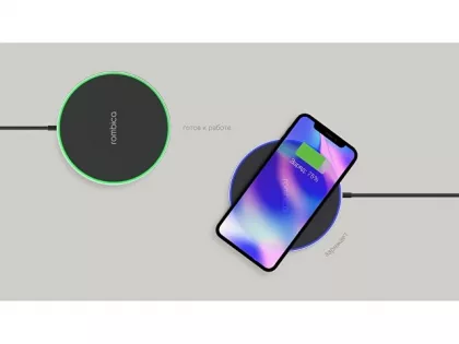 Беспроводное зарядное устройство Rombica  «NEO Core Quick» c быстрой зарядкой, черный (с лого) (Р), фото 6