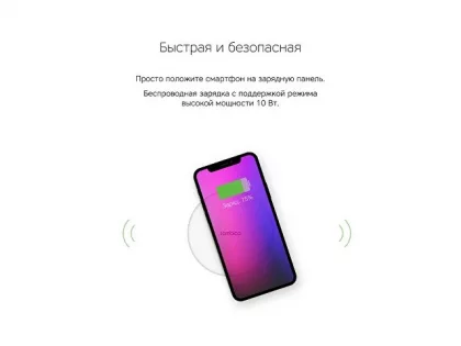 Беспроводное зарядное устройство Rombica NEO Q1W Quick, белый (Р), фото 6