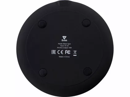 Беспроводное зарядное устройство с подсветкой логотипа "Moon spot", 10 Вт, soft-touch, фото 5