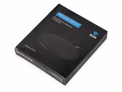 Беспроводное зарядное устройство с подсветкой логотипа "Moon spot", 10 Вт, soft-touch, фото 9