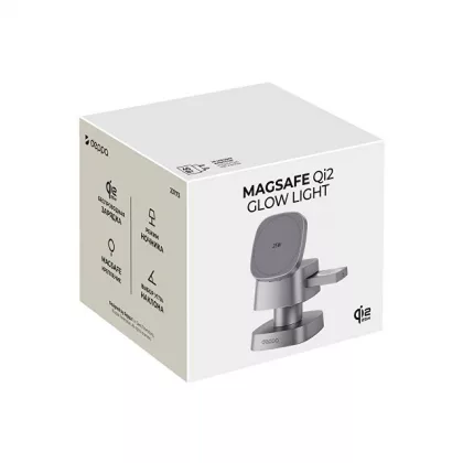 Беспроводное ЗУ 3 в 1, Qi2.2 25W Glow Light, Deppa, фото 8