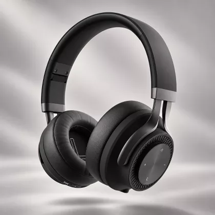 Беспроводные накладные наушники Stereo Style ANC , BT 5.0, ANC, 500мАч, черный, Deppa, фото 1