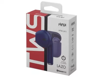Беспроводные наушники HIPER TWS Lazo X12 White (HTW-LX12) Bluetooth 5.3 гарнитура, Белый, фото 4