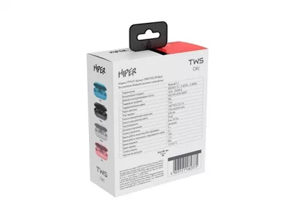 Беспроводные наушники HIPER TWS OKI Black (HTW-LX1) Bluetooth 5.0 гарнитура, Черный (Р), фото 6