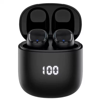 Беспроводные наушники с микрофоном Air Buds Pro, TWS, BT 5.3, LED, 300 мАч, черный, Deppa, фото 3