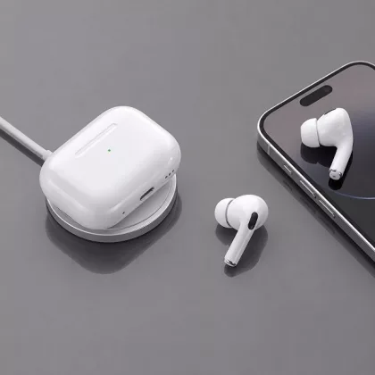 Беспроводные наушники с микрофоном Air Nova 2, TWS, BT5.4, 300 мАч, QI, белый, Deppa, фото 1