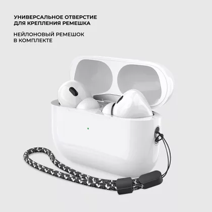 Беспроводные наушники с микрофоном Air Pro 2 ANC, TWS, BT 5.3, 300 мАч, ANC, QI, белый, Deppa, фото 4