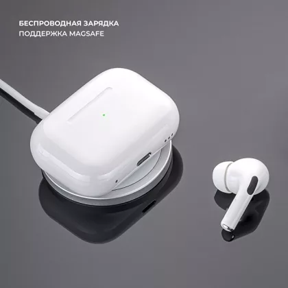 Беспроводные наушники с микрофоном Air Pro 2 ANC, TWS, BT 5.3, 300 мАч, ANC, QI, белый, Deppa, фото 5