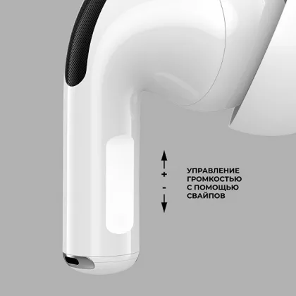 Беспроводные наушники с микрофоном Air Pro 2 ANC, TWS, BT 5.3, 300 мАч, ANC, QI, белый, Deppa, фото 3