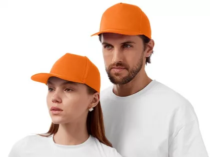 Бейсболка "Mix" 5-ти панельная 180 гр, оранжевый, фото 2