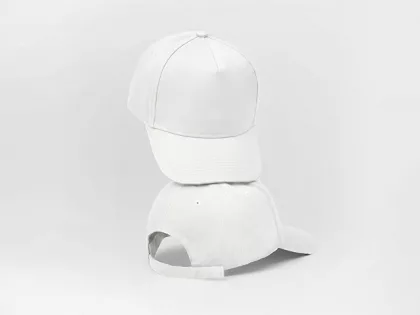 Бейсболка "Poly" 5-ти панельная 120 гр, белый