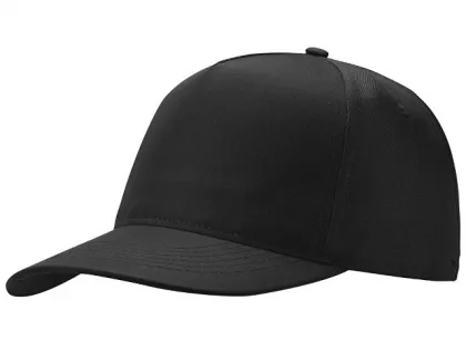 Бейсболка "Poly" 5-ти панельная 120 гр, черный, фото 5