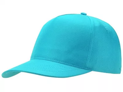 Бейсболка "Poly" 5-ти панельная 120 гр, лазурный, фото 5