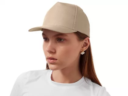 Бейсболка "Poly" 5-ти панельная 120 гр, песочный, фото 4