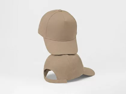 Бейсболка "Poly" 5-ти панельная 120 гр, песочный