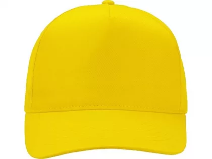 Бейсболка "Poly" 5-ти панельная 120 гр, желтый, фото 6