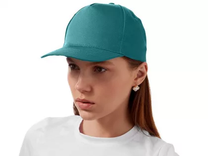 Бейсболка "Poly" 5-ти панельная 120гр, пыльно-бирюзовый, фото 4